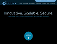 Tablet Screenshot of codex-soft.com